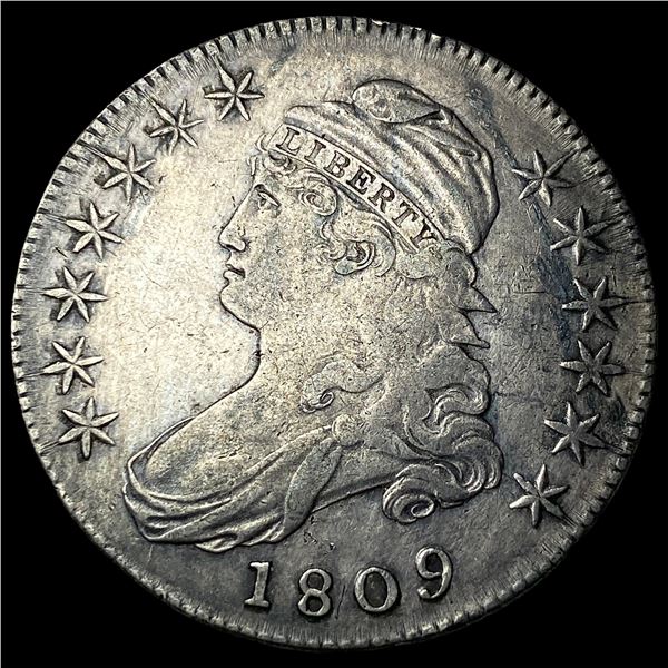1809 Capped Bust Half Dollar NEARLY  UNCIRCULATED