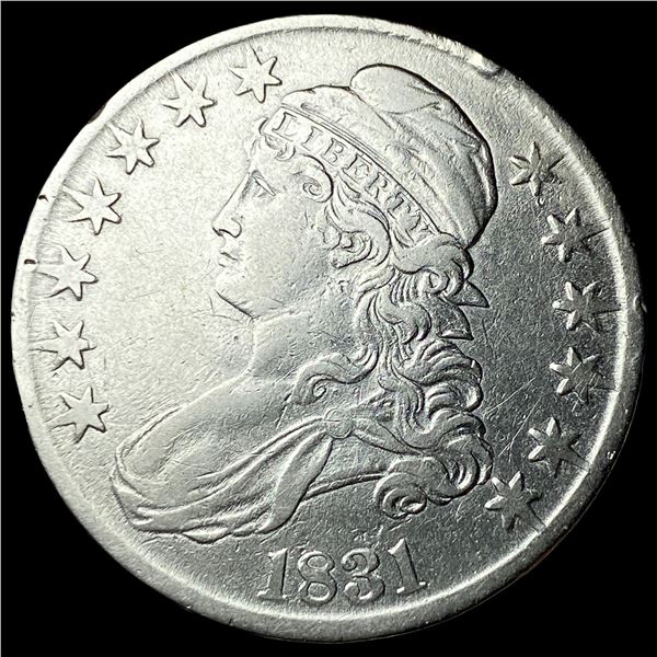 1831 Capped Bust Half Dollar CLOSELY  UNCIRCULATED