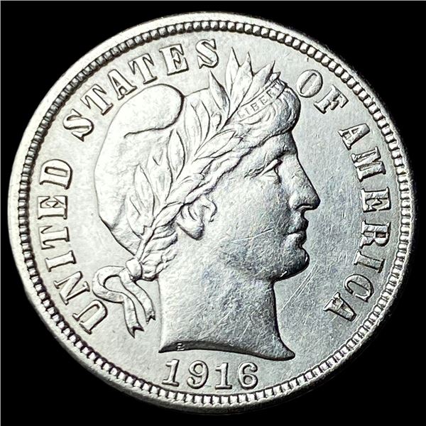 1916 Silver Barber Dime CLOSELY UNCIRCULATED