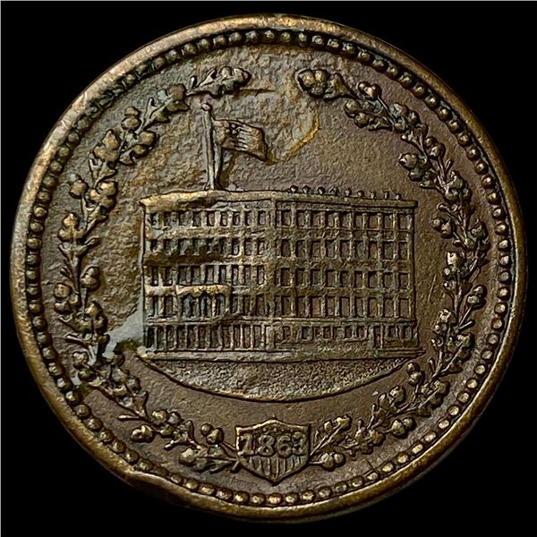 1863 Civil War Token Willard & Jackson's CLOSELY UNCIRCULATED