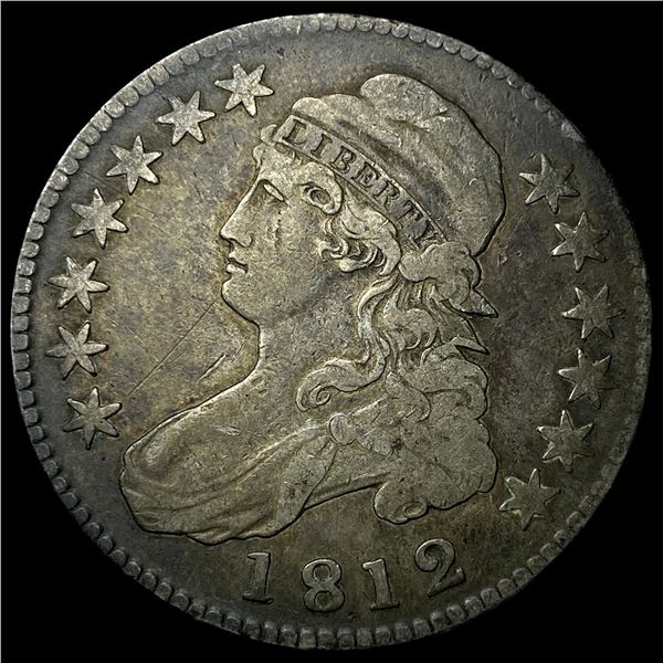 1812 Capped Bust Half Dollar LIGHTLY  CIRCULATED