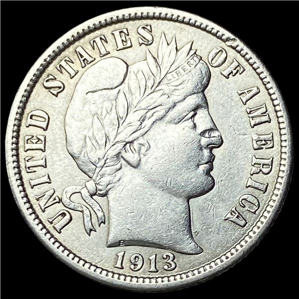 1913 Silver Barber Dime CLOSELY UNCIRCULATED