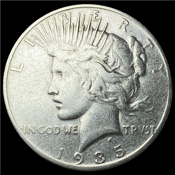 1935-S Silver Peace Dollar NEARLY  UNCIRCULATED