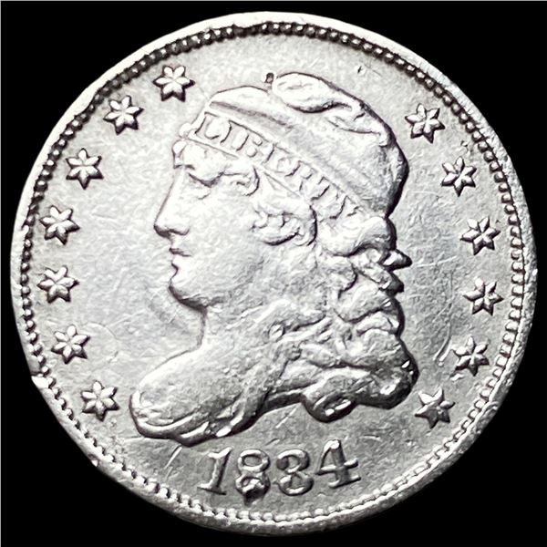 1834 Capped Bust Half Dime NEARLY  UNCIRCULATED
