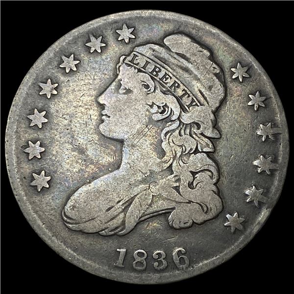 1836 Capped Bust Half Dollar LIGHTLY  CIRCULATED