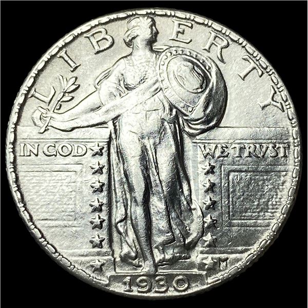 1930 Silver Standing Liberty Quarter CHOICE AU