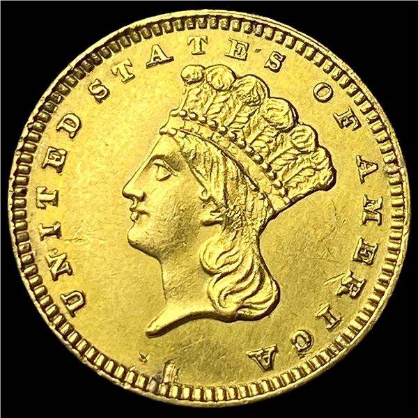 1888 Gold $1 Indian Head Type 3 CLOSELY  UNCIRCULATED