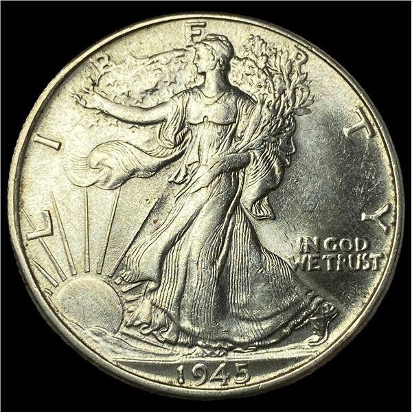 1945 Walking Liberty Half Dollar CHOICE BU