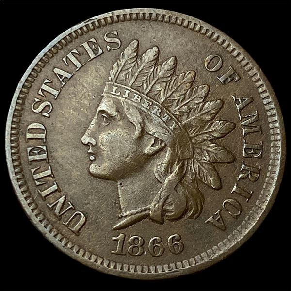 1866 Indian Head Cent CLOSELY UNCIRCULATED