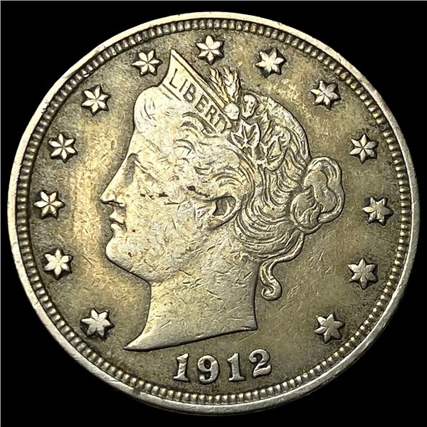 1912-S Liberty Head Nickel NEARLY  UNCIRCULATED