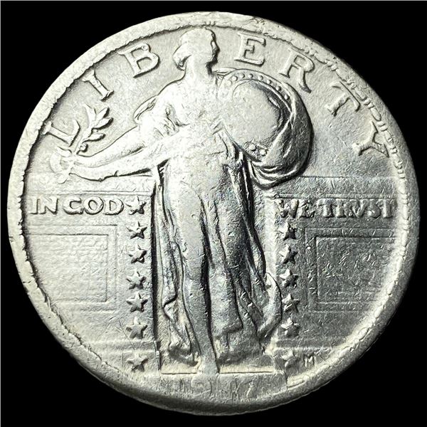 1917 Type 2 Standing Liberty Quarter LIGHTLY CIRCULATED