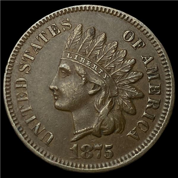 1875 Indian Head Cent CLOSELY UNCIRCULATED