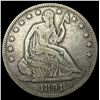 Image 1 : 1891 Silver Seated Liberty Half Dollar ABOUT UNCIRCULATED