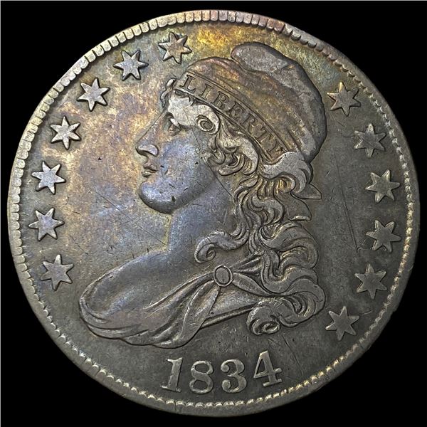 1834 Capped Bust Half Dollar CLOSELY  UNCIRCULATED