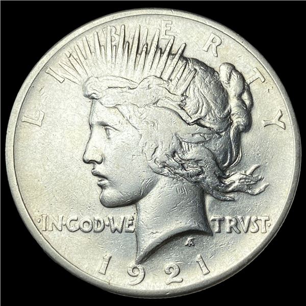 1921 Silver Peace Dollar NEARLY UNCIRCULATED