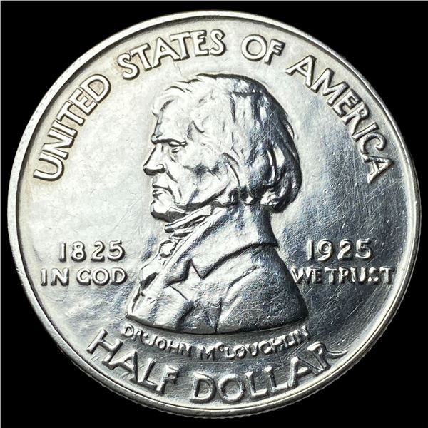 1925 Silver Fort Vancouver Half Dollar CLOSELY UNCIRCULATED