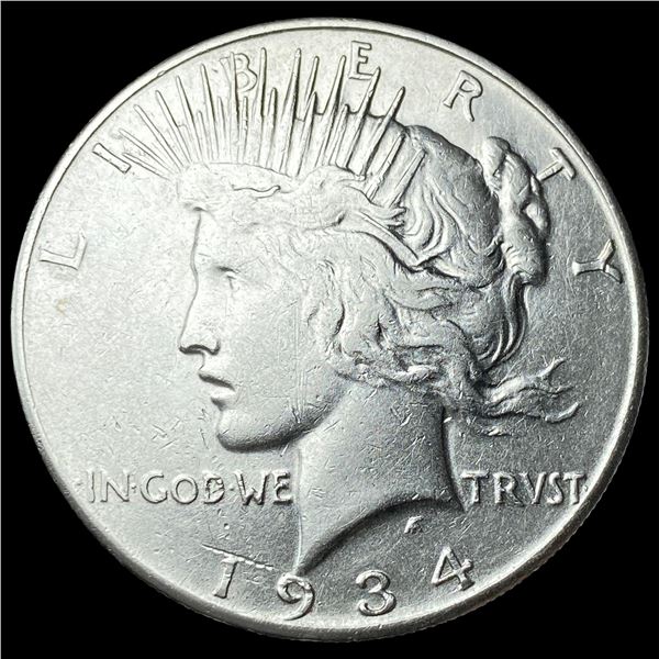 1934-S Silver Peace Dollar NEARLY UNCIRCULATED