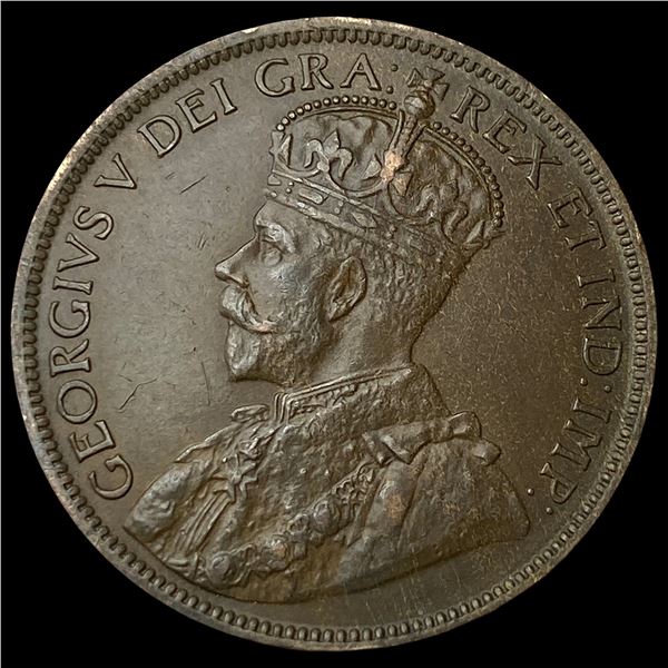 1917 Newfoundland Bronze 1 Cent CLOSELY  UNCIRCULATED