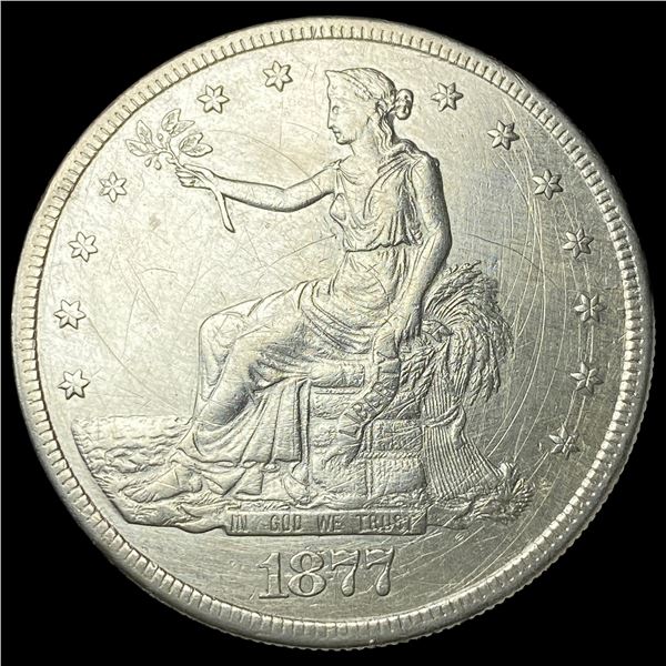1877-S Silver Trade Dollar CLOSELY  UNCIRCULATED