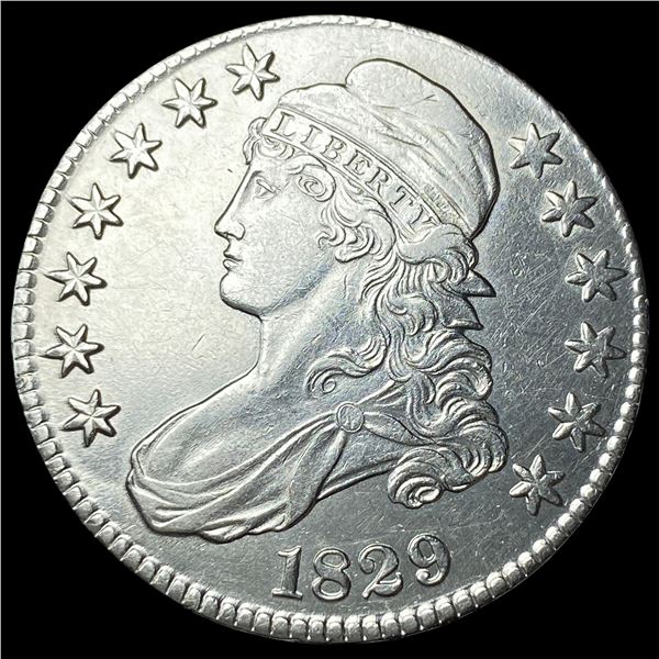 1829 Capped Bust Half Dollar CLOSELY  UNCIRCULATED