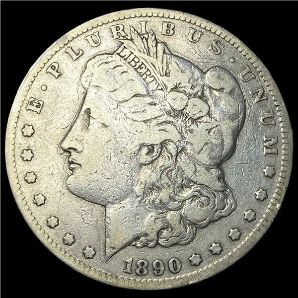1890-CC Silver Morgan Dollar LIGHTLY  CIRCULATED