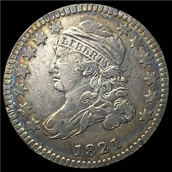 1821 Silver Capped Bust Dime NEARLY UNCIRCULATED