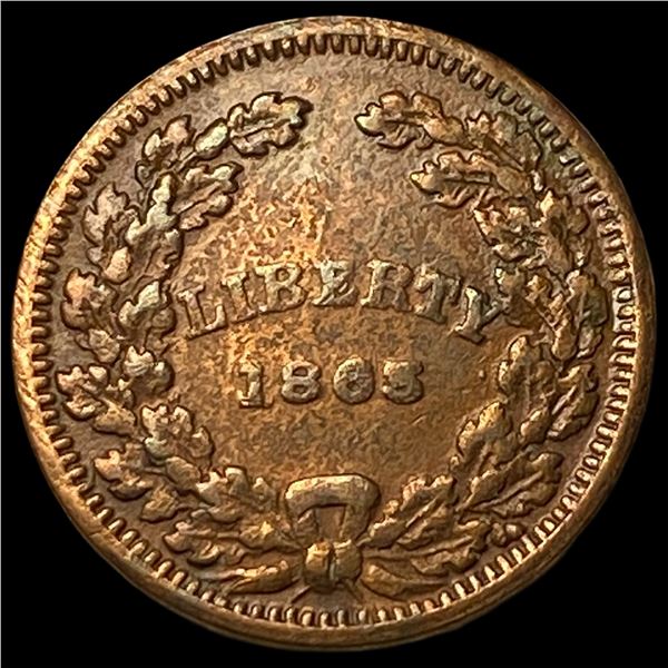 1863 Civil War Token - "Union Forever" CLOSELY UNCIRCULATED