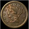 Image 1 : 1855 Braided Hair Large Cent CLOSELY UNCIRCULATED