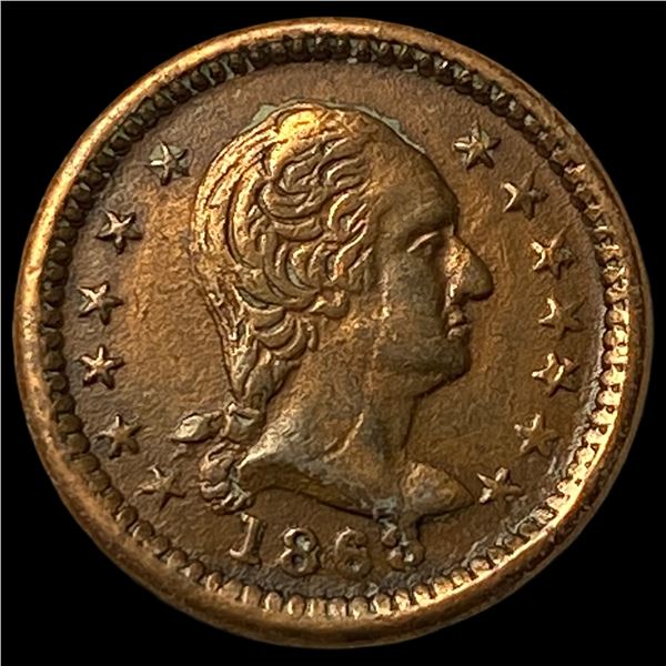 1863 Civil War Token - Union Forever CLOSELY UNCIRCULATED
