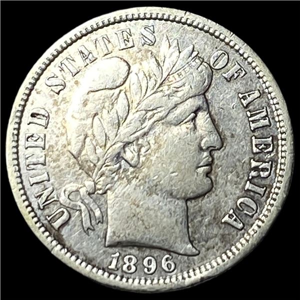 1896-S Silver Barber Dime CLOSELY UNCIRCULATED