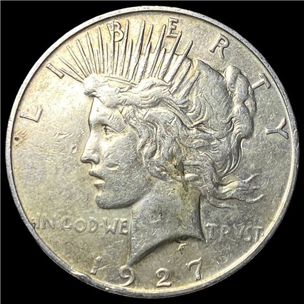 1927-D Silver Peace Dollar NEARLY UNCIRCULATED