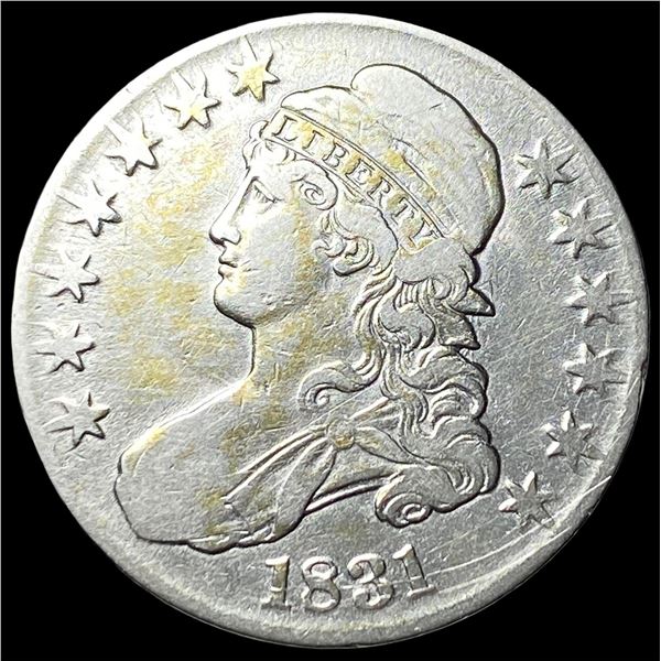 1831 Capped Bust Silver Half Dollar CLOSELY UNCIRCULATED