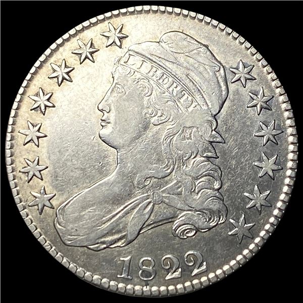 1822 Capped Bust Half Dollar LIGHTLY CIRCULATED