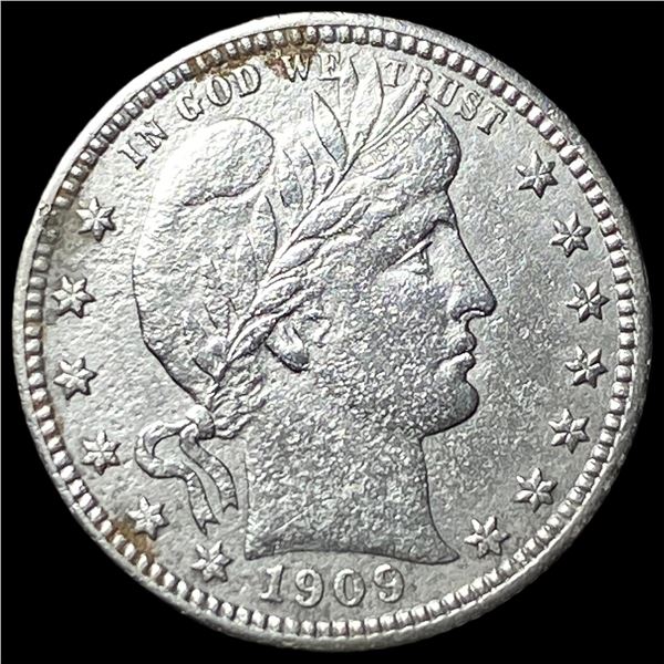 1909 Barber Silver Quarter HIGH GRADE