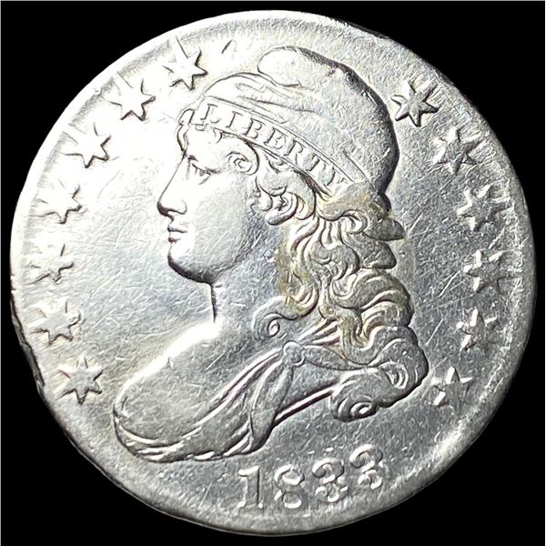 1833 Capped Bust Half Dollar SUPERB GEM BU
