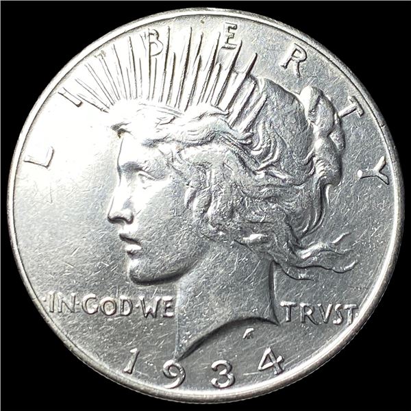 1934-S Silver Peace Dollar NEARLY UNCIRCULATED