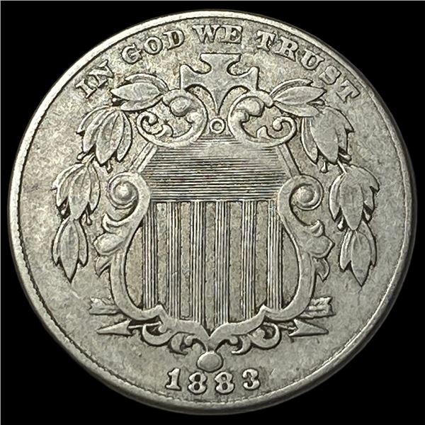 1883 Shield Nickel NEARLY UNCIRCULATED