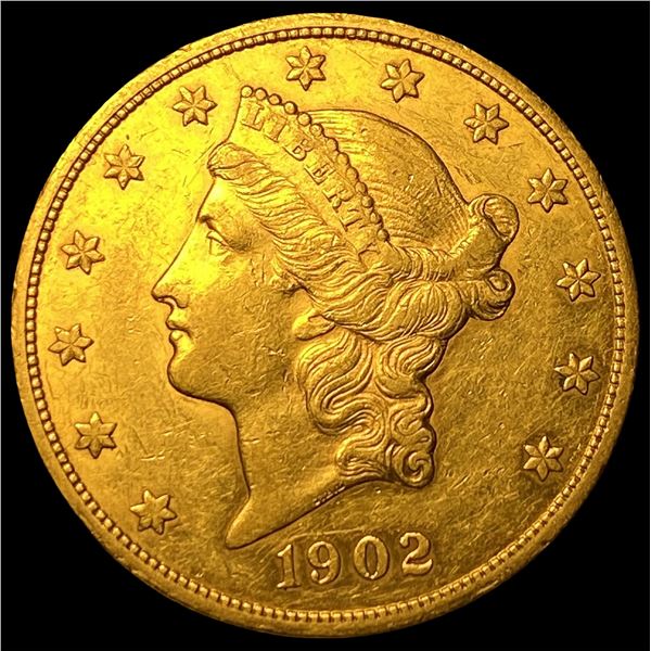 1902-S Gold $20 Liberty Head Double Eagle CLOSELY UNCIRCULATED