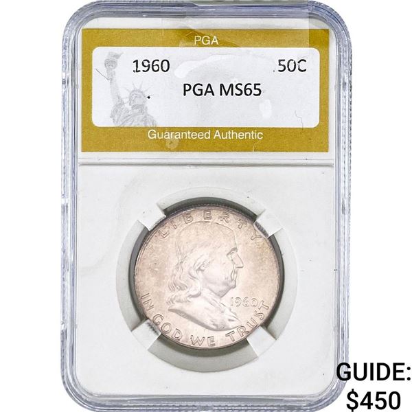 1960 Franklin Half Dollar PGA MS65