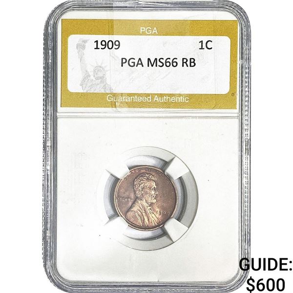 1909 Wheat Cent PGA MS66 RB