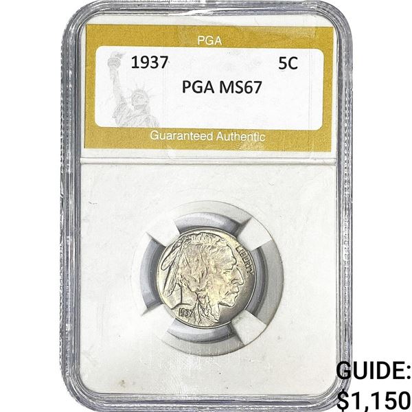 1937 Buffalo Nickel PGA MS67
