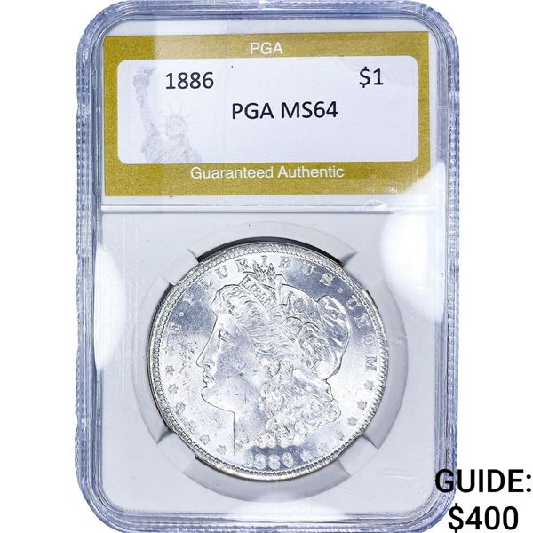 1886 Morgan Silver Dollar PGA MS64