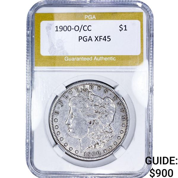 1900-O/CC Morgan Silver Dollar PGA XF45