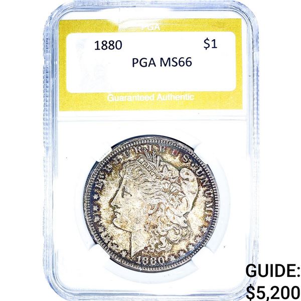 1880 Morgan Silver Dollar PGA MS66