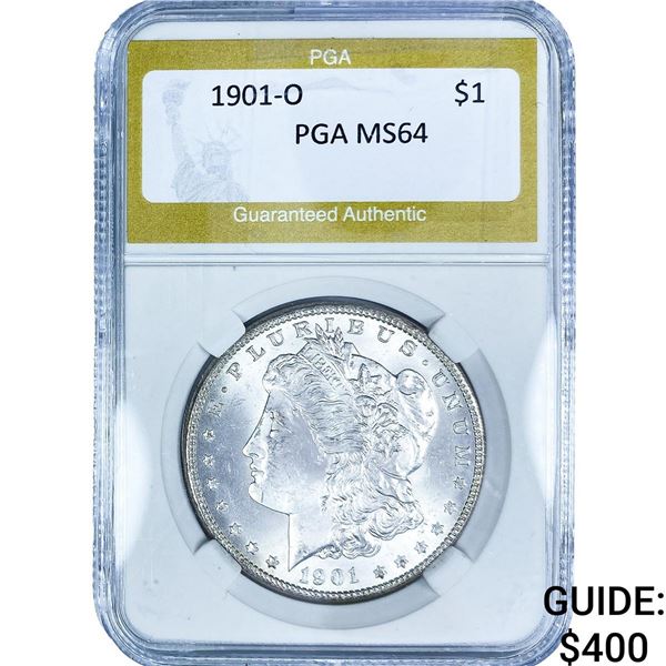 1901-O Morgan Silver Dollar PGA MS64