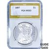 Image 1 : 1887 Morgan Silver Dollar PGA MS63