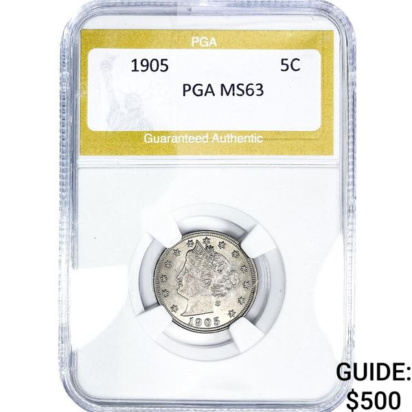 1905 Liberty Victory Nickel PGA MS63