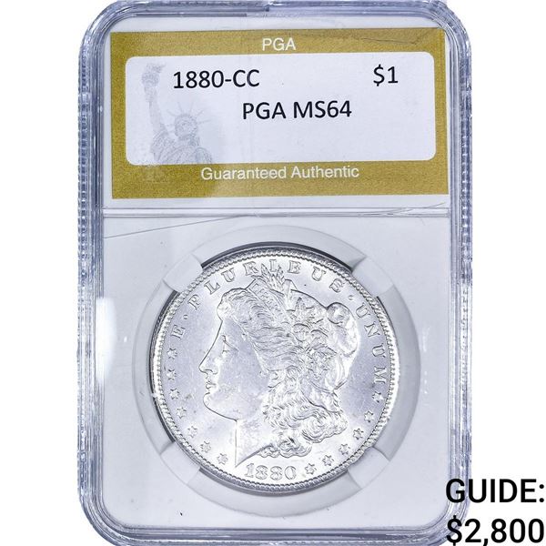 1880-CC Morgan Silver Dollar PGA MS64