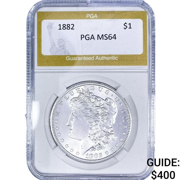 1882 Morgan Silver Dollar PGA MS64