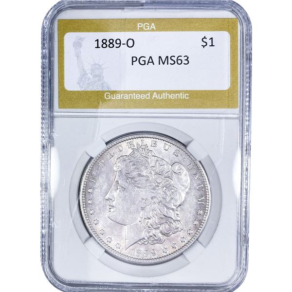 1889-O Morgan Silver Dollar PGA MS63